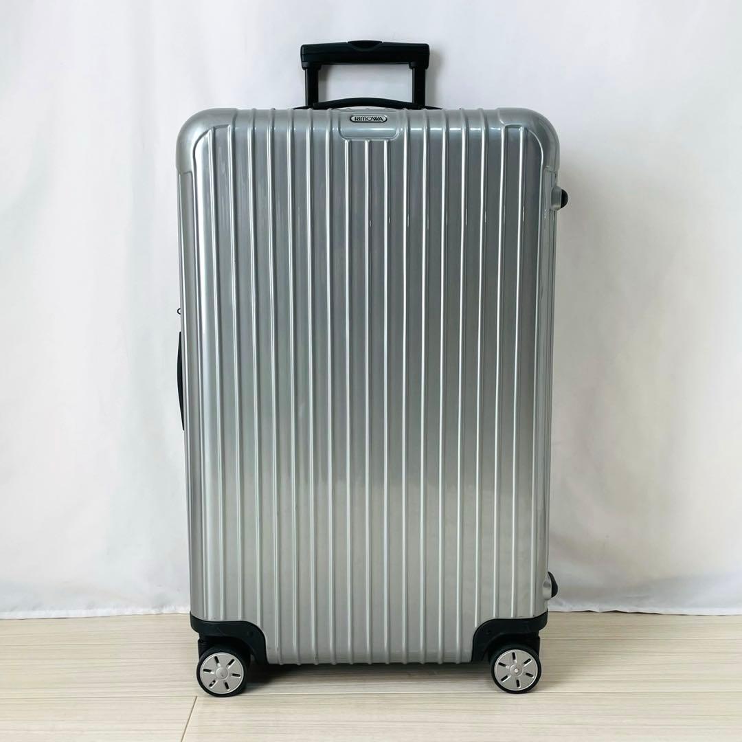 極美品　リモワ　サルサ　82L 4輪　グレー　シルバー　廃盤