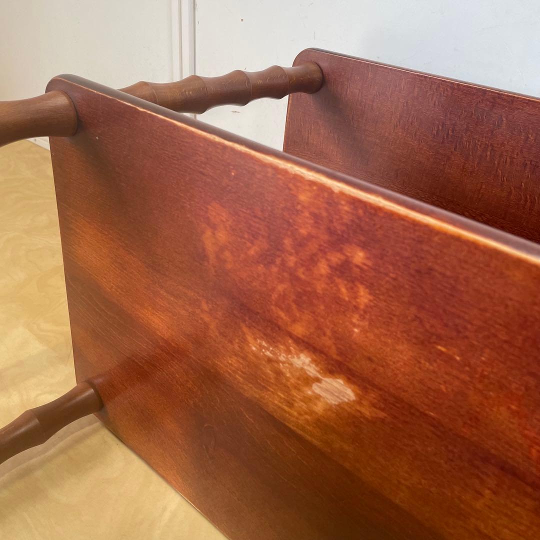 ヤナコ 3段ラック 飾り棚 角型 四角 木製 台 棚 ビンテージ レトロ