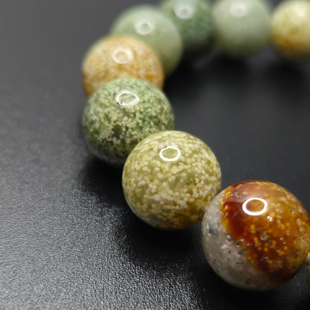 【天然瑪瑙/最強品質】星空瑪瑙＊約12.5mm＊　天然石ブレスレット