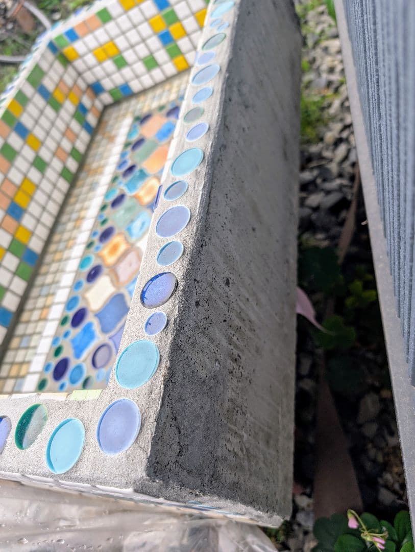 早い物勝ち！レトロタイルシンク！サイズ深型特大（ブルージュエル）一点物