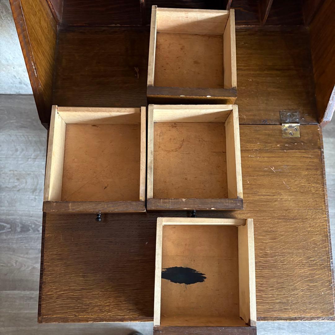 アンティーク　ライティングビューロー　ヴィンテージ　レトロ　ライティングデスク