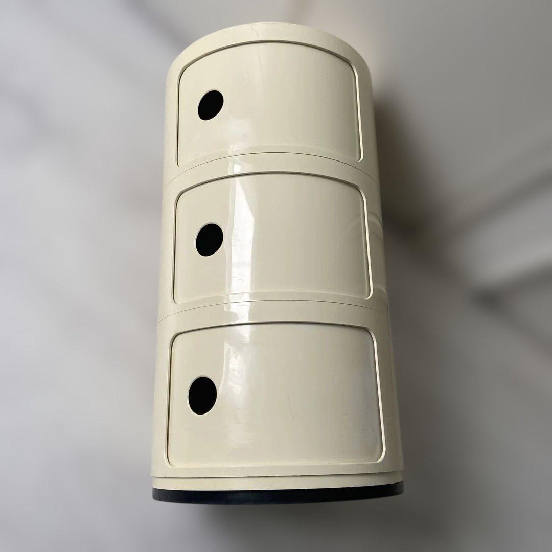 正規品　Kartellカルテル　コンポニビリ 3段 ホワイト　キャビネット　収納