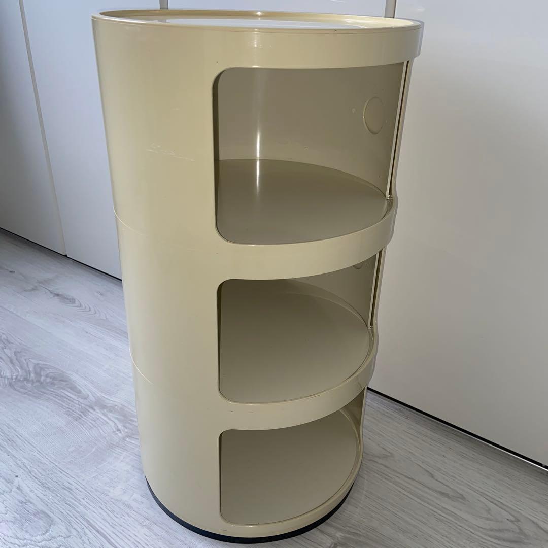 正規品　Kartellカルテル　コンポニビリ 3段 ホワイト　キャビネット　収納