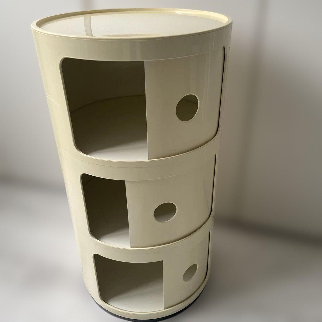 正規品　Kartellカルテル　コンポニビリ 3段 ホワイト　キャビネット　収納