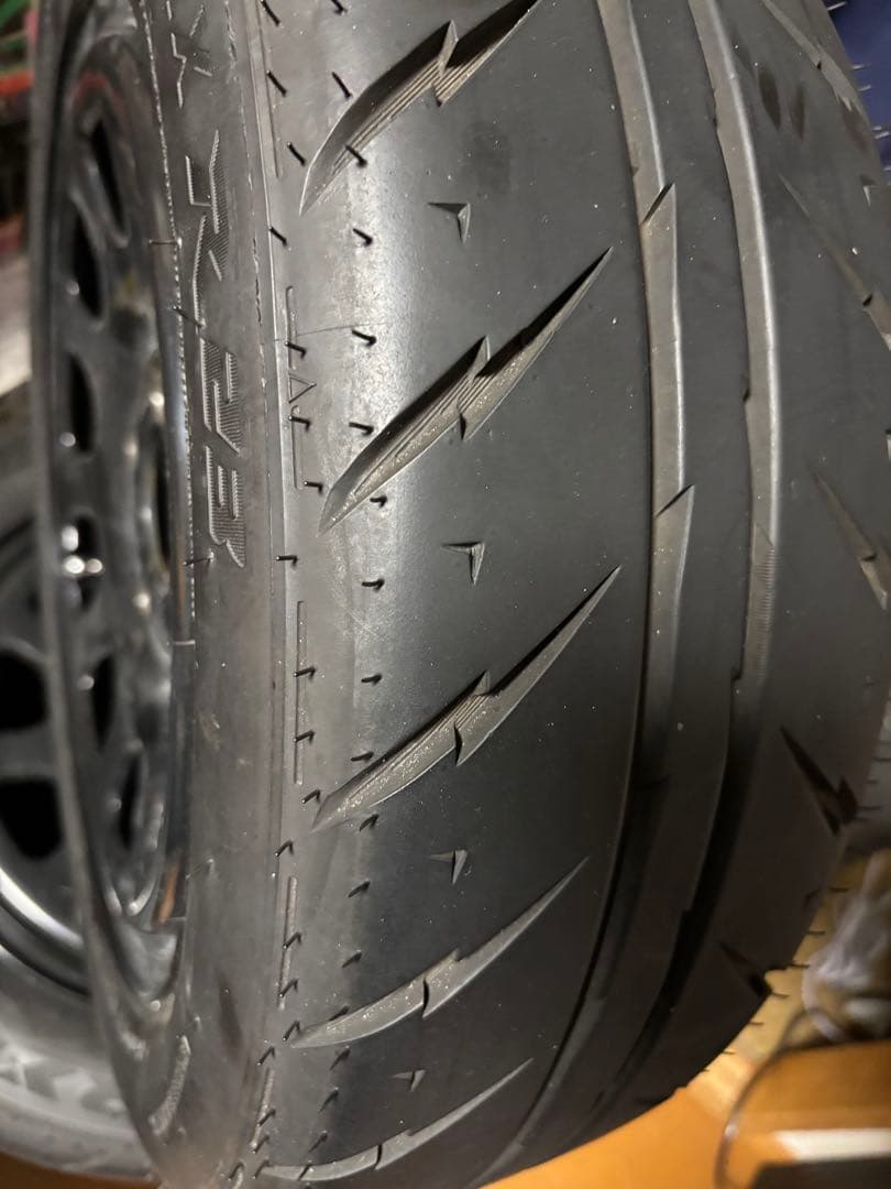 バリ山！シバタイヤ付き 鉄14インチホイール