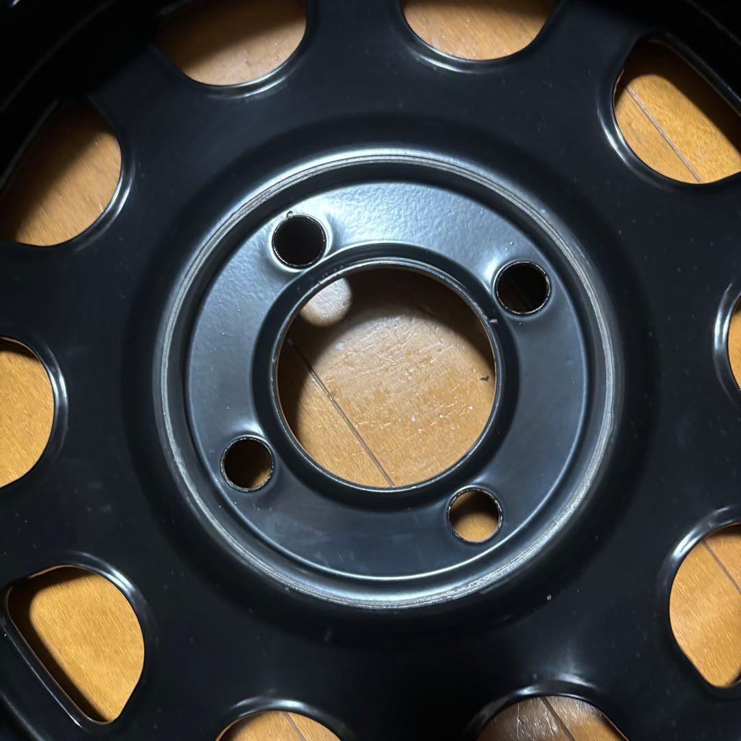 バリ山！シバタイヤ付き 鉄14インチホイール