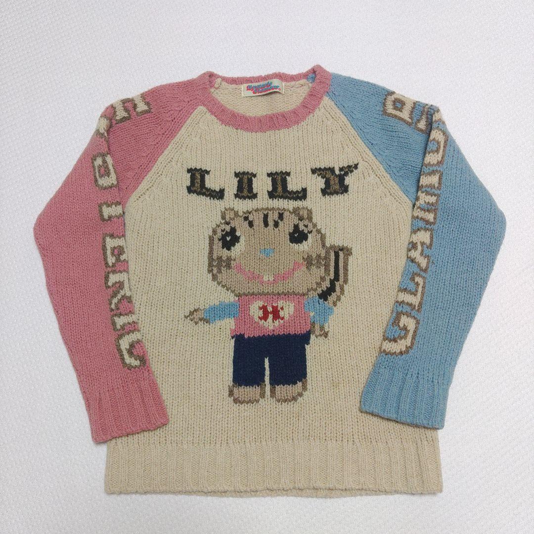 hysteric glamour ヒステリックグラマー LILY ラグランニット