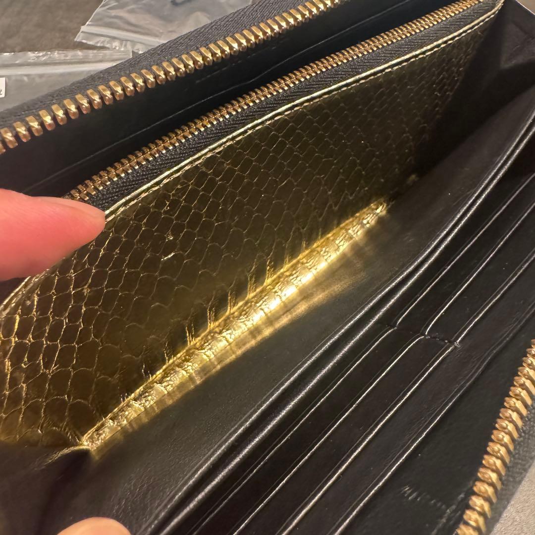 池田工芸 ポロサス スモールクロコダイル 長財布 1枚革