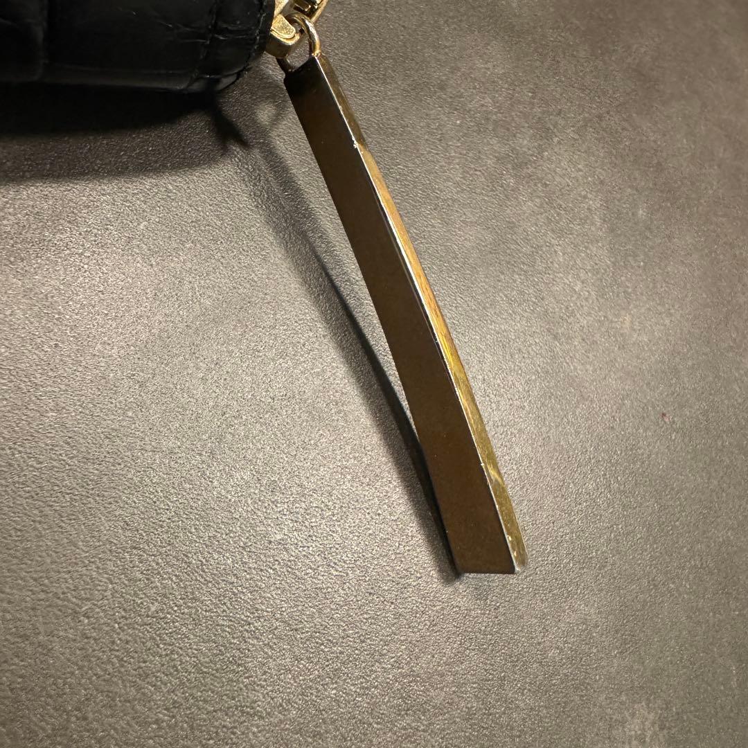 池田工芸 ポロサス スモールクロコダイル 長財布 1枚革