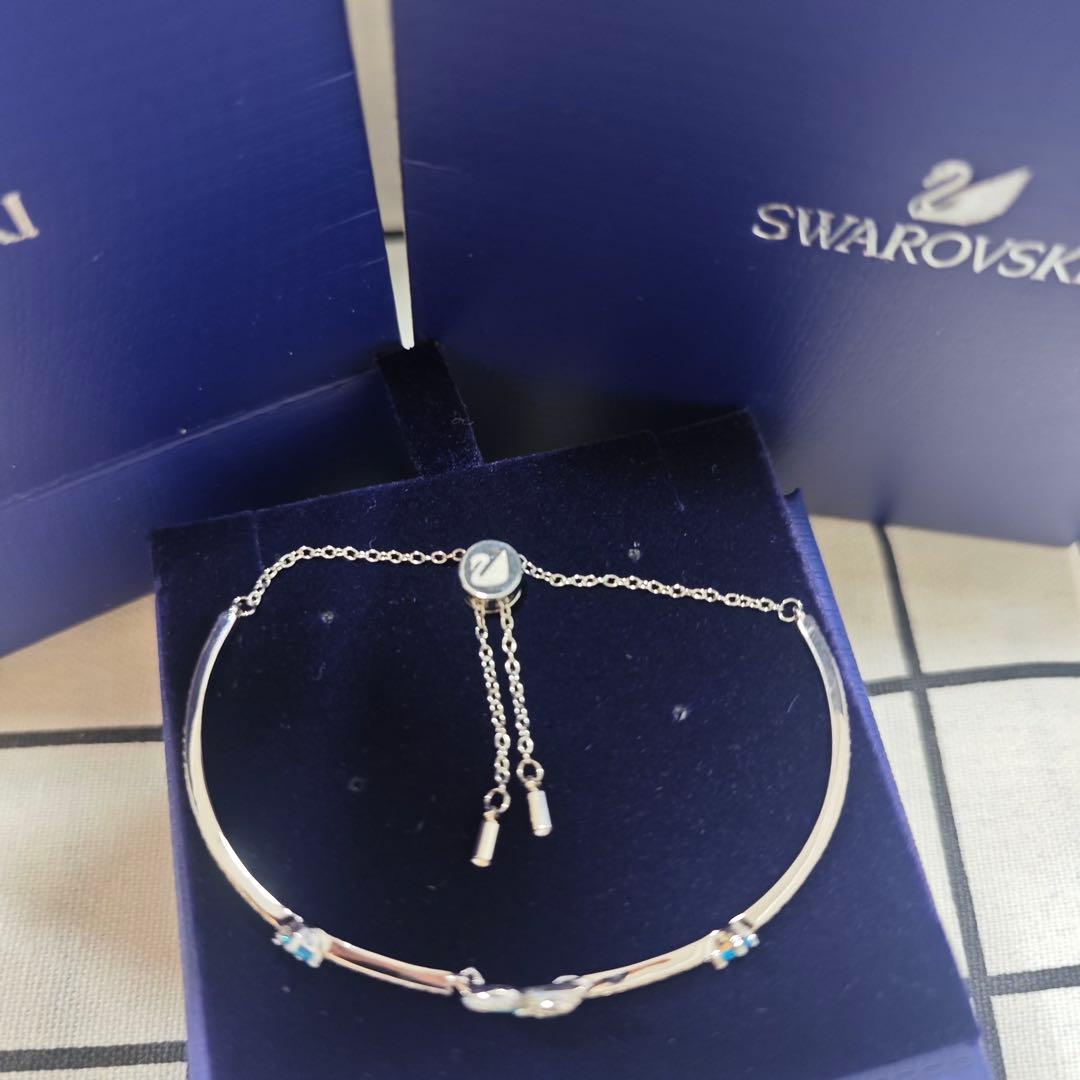 Swarovski スワンモチーフ ブレスレット