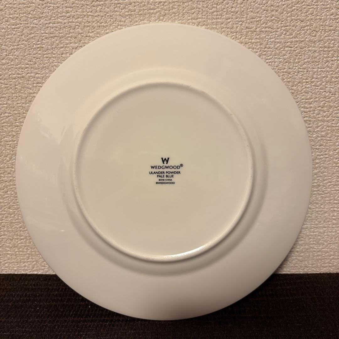ウェッジウッド　ユーランダー　ペールブルー　デザートプレート　20.5cm