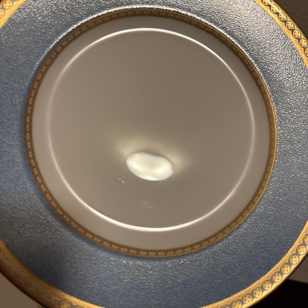 ウェッジウッド　ユーランダー　ペールブルー　デザートプレート　20.5cm