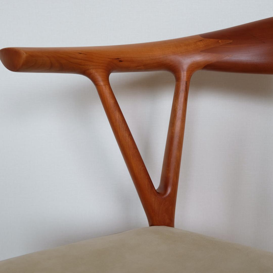 k*2様 【美品｜メンテ済み】Vチェア　家具蔵（KAGURA）　チェリー材②