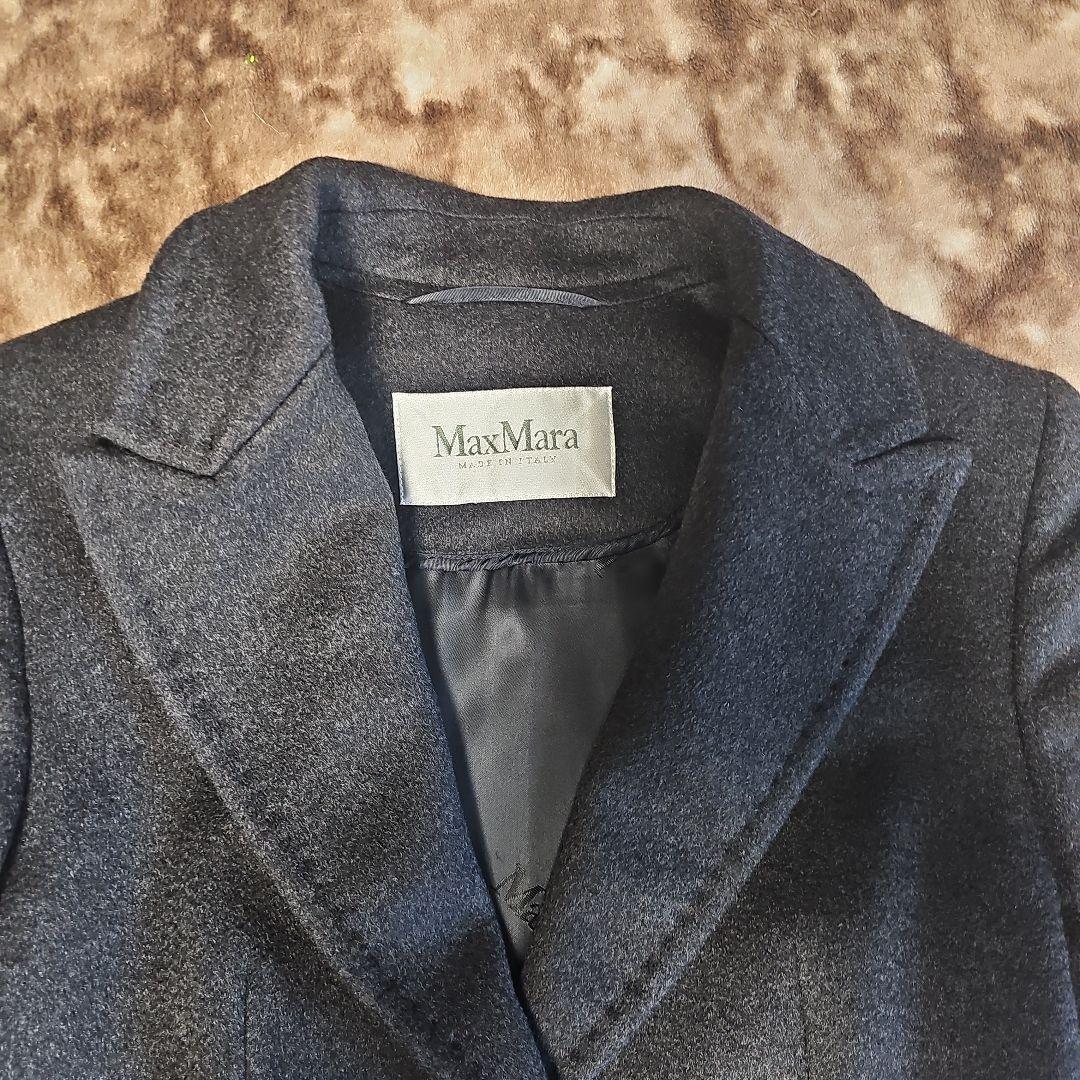 マックスマーラ　Max Mara　白タグ　チェスターコート　サイズ36 グレー
