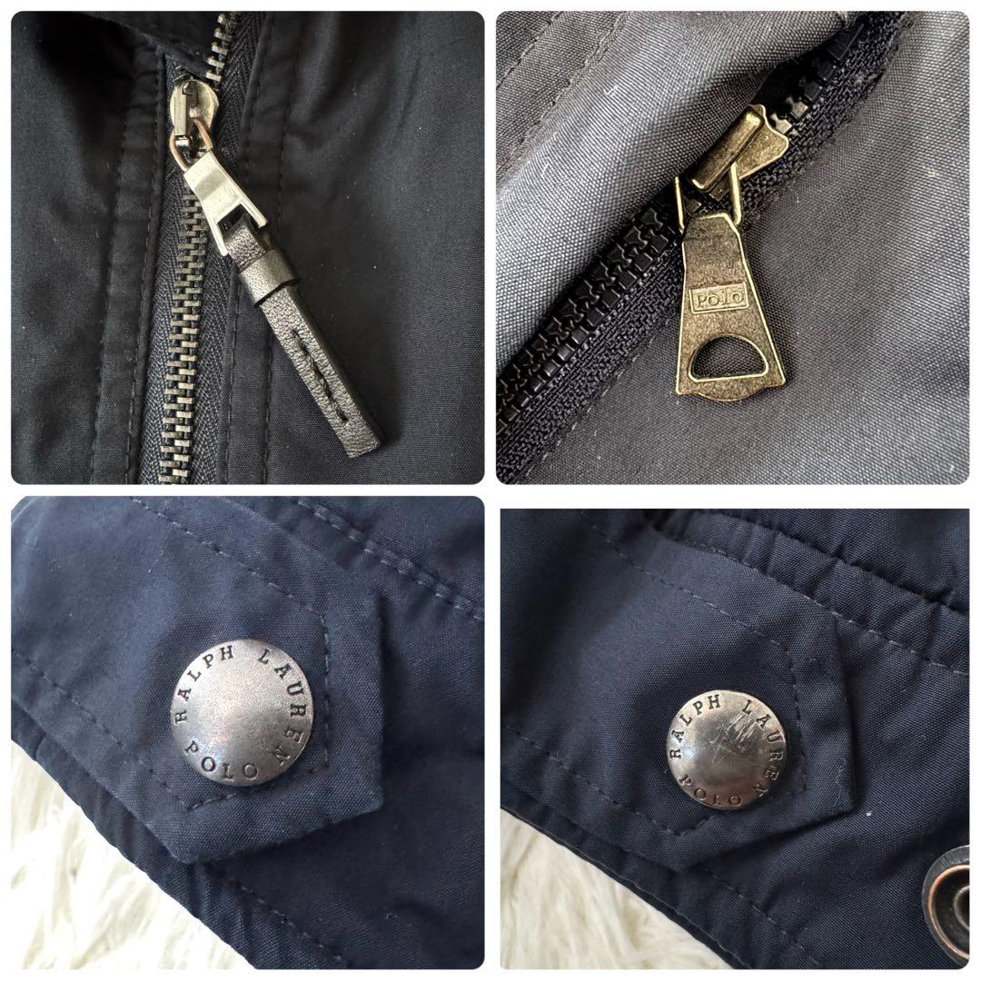 ポロバイラルフローレン 中綿ブルゾン メンズ L サイズ ポニー刺繍 フード欠損