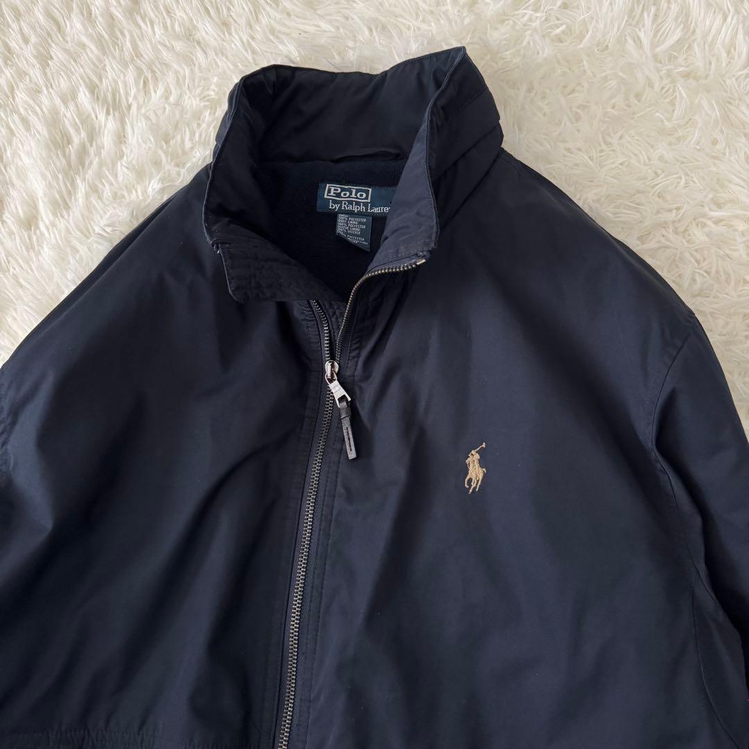 ポロバイラルフローレン 中綿ブルゾン メンズ L サイズ ポニー刺繍 フード欠損