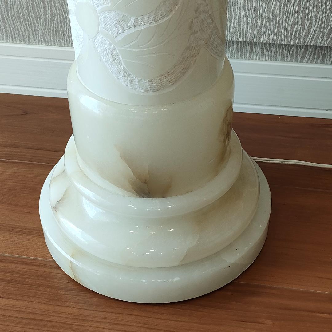 アンティーク　大理石　ランプベース　花台　間接照明