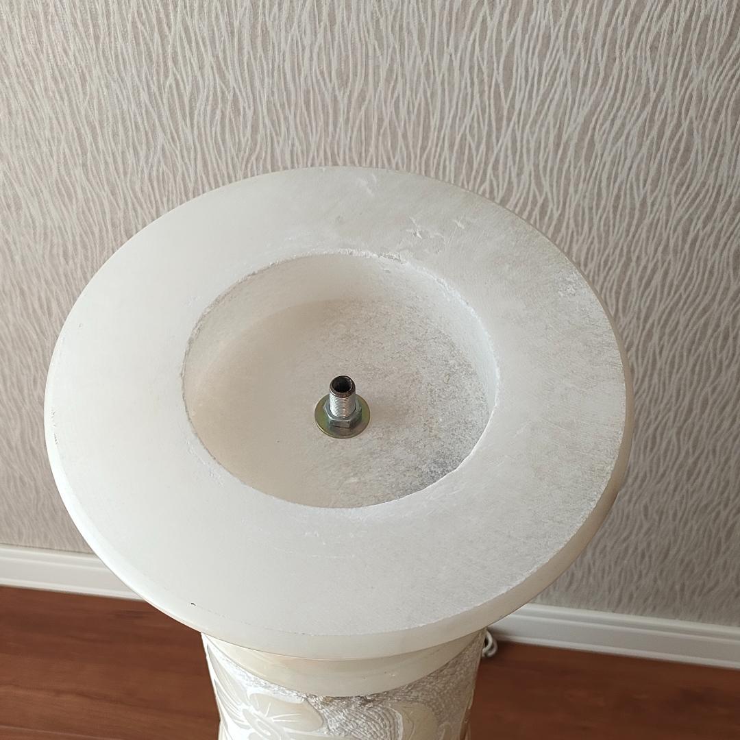 アンティーク　大理石　ランプベース　花台　間接照明