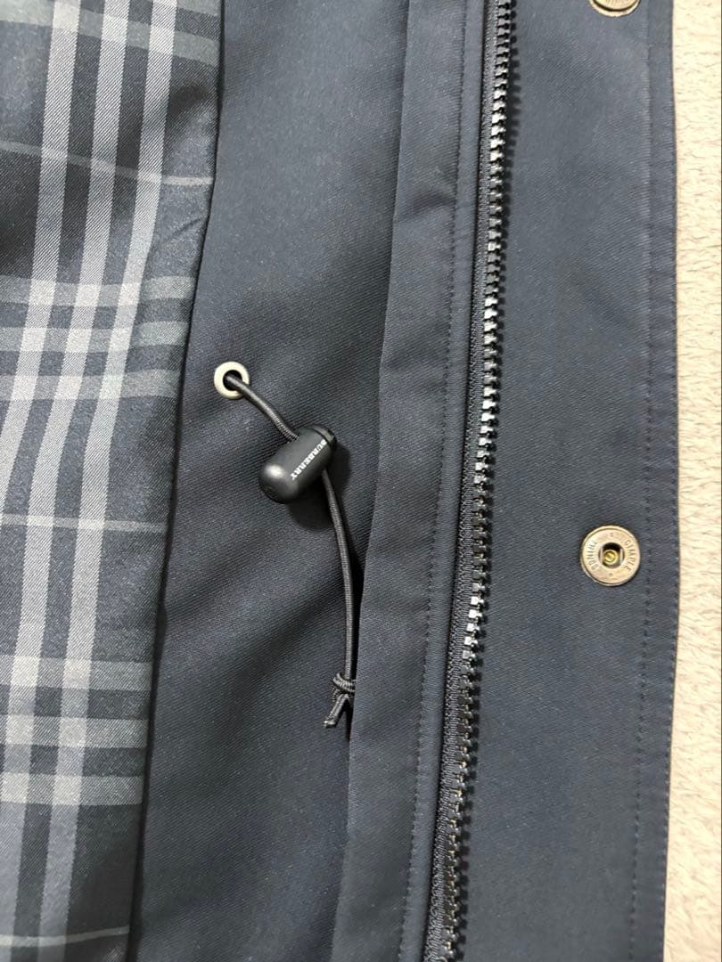 美品【BURBERRY GOLF】ステンカラーコート/ノバチェック/大きめ/LL