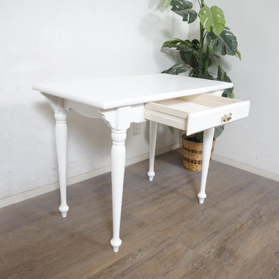 【新品】デスクテーブル　プリンセスデザイン　フェミニン　姫系　アウトレット