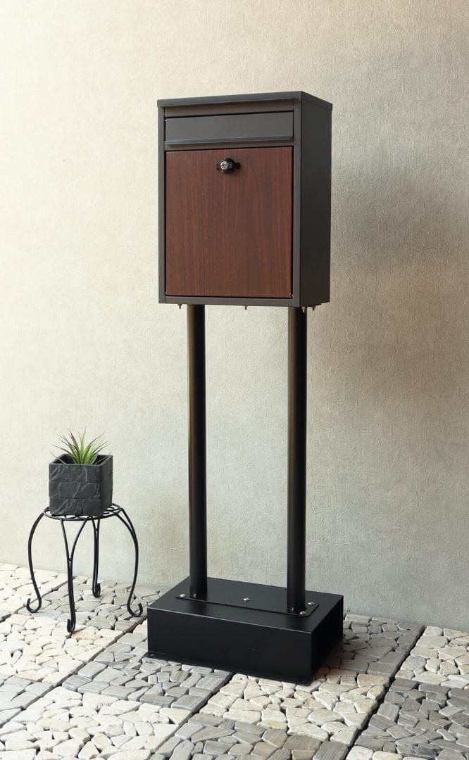 MJ PT SHN　スタンドポスト　郵便ポスト　グレー