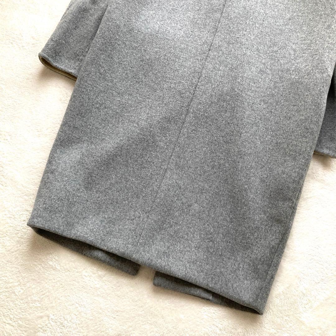 美品　エンフォルド　チェスターコート　保管袋付　グレー　ウール　ロングコート