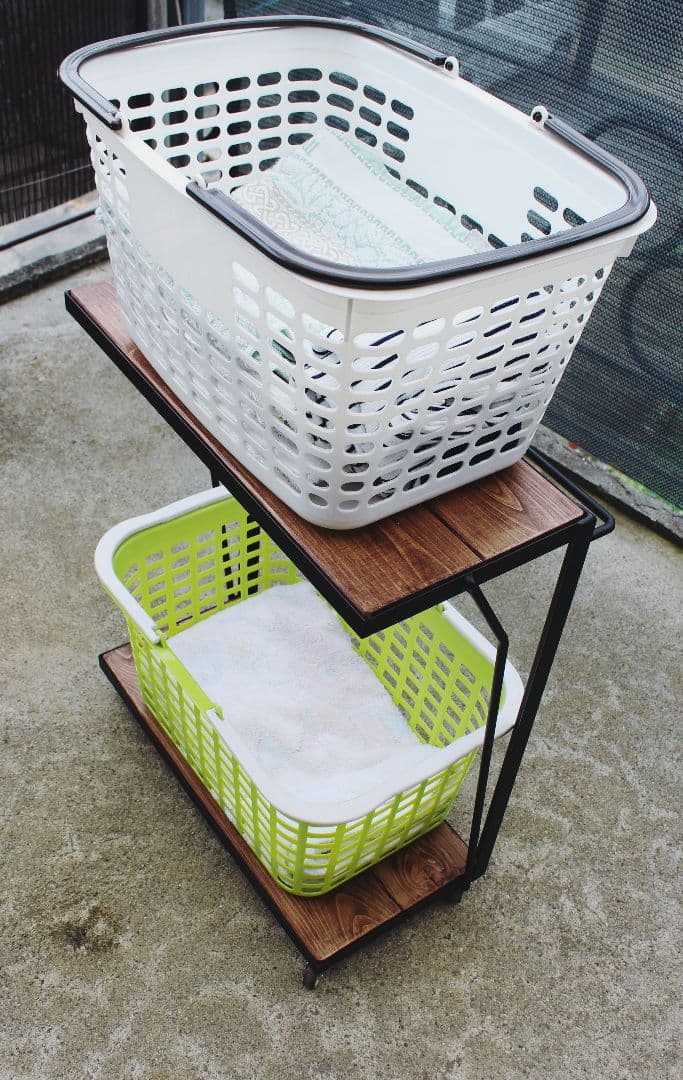 アイアンランドリーラック・洗濯台・サイドテーブル