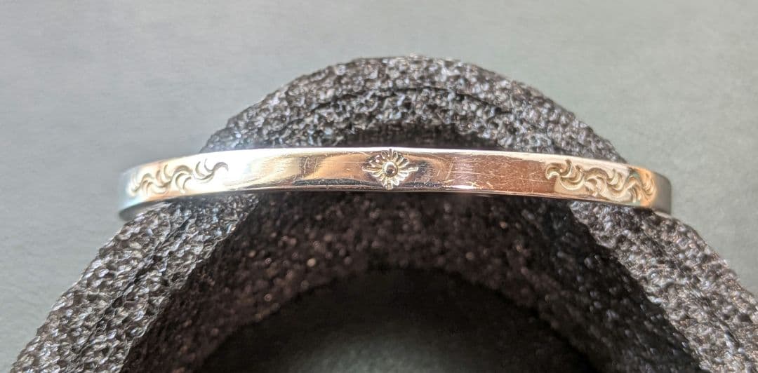 美品アリゾナフリーダム5mm シルバーバングル　ARIZONA FREEDOM