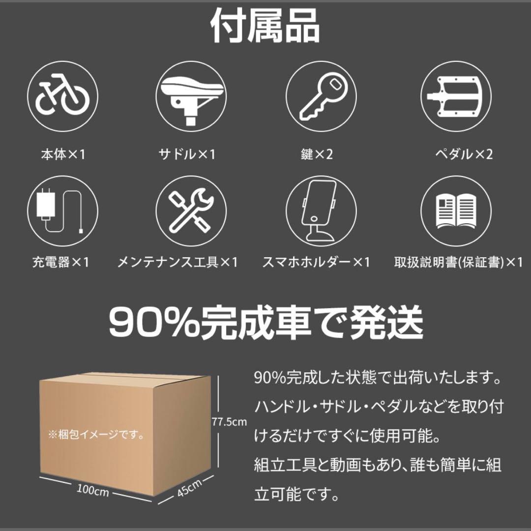 24 20インチ折り畳み式電動自転車 公道仕様