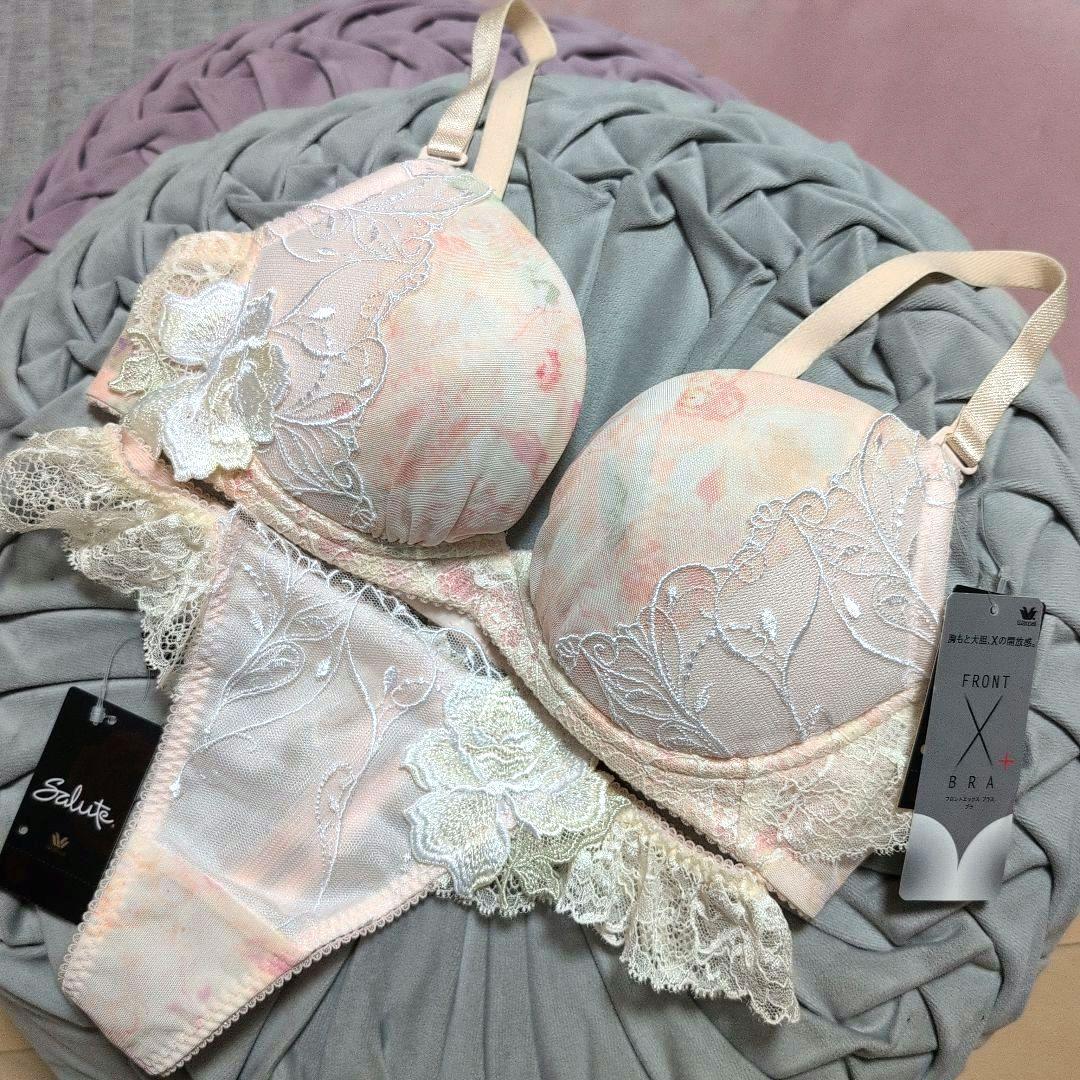 新品　サルート　ピンク系　ブラジャーD75ソングМセット
