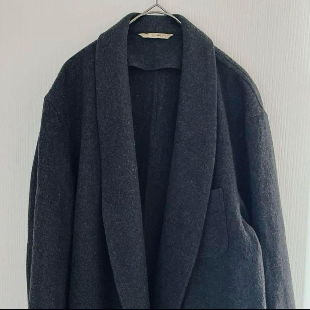 ARTS&SCIENCE ダークグレー チェスターコート