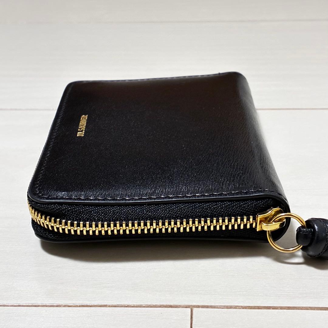 JIL SANDER ジルサンダー 二つ折り 財布 ウォレット ブラック