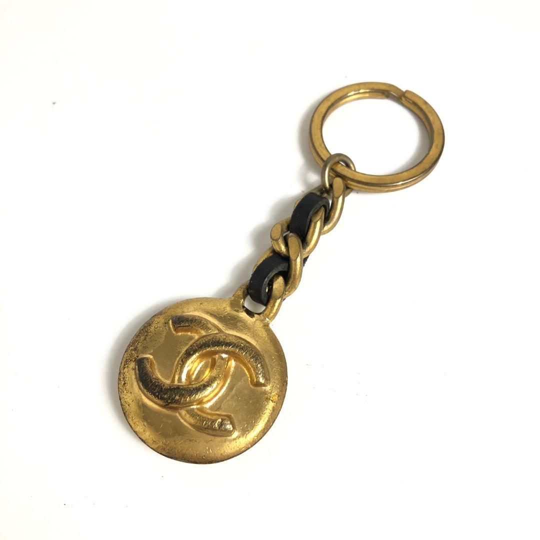 6F421/シャネル/キーリング/キーホルダー/チャーム/ココマーク/ゴールド