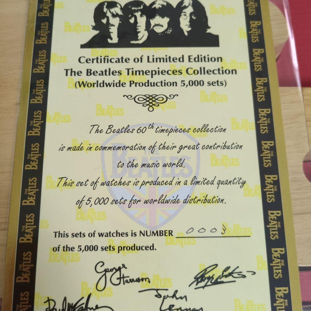The Beatles 5000本限定版 ギター型メンバー4本腕時計