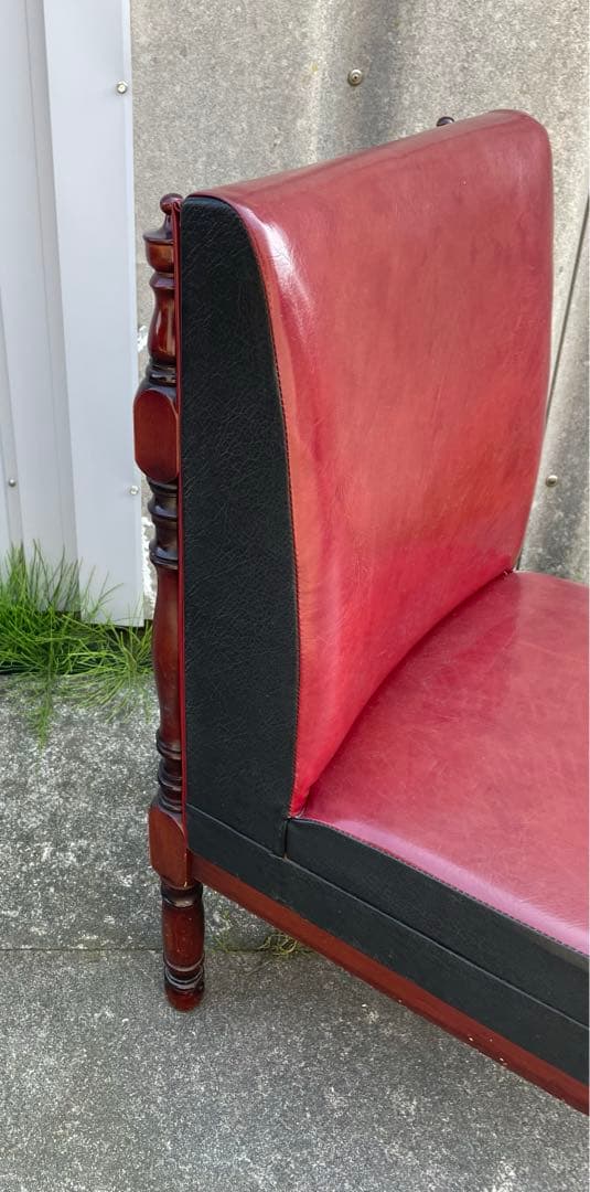 ビンテージ/レトロ/光製作所/HIKARI/喫茶店/スナックチェア/椅子/合皮③