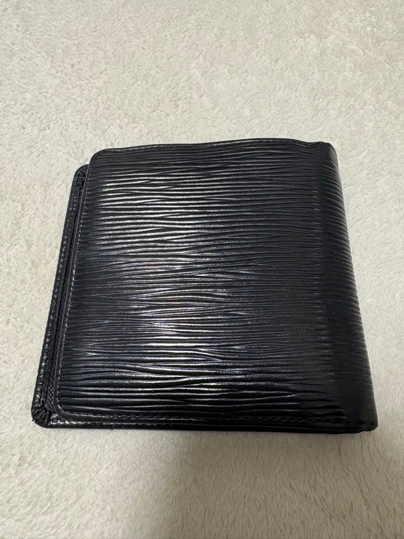 美品　ルイヴィトン エピ ポルトビエ カルトクレディ モネ 財布 マルコ 黒