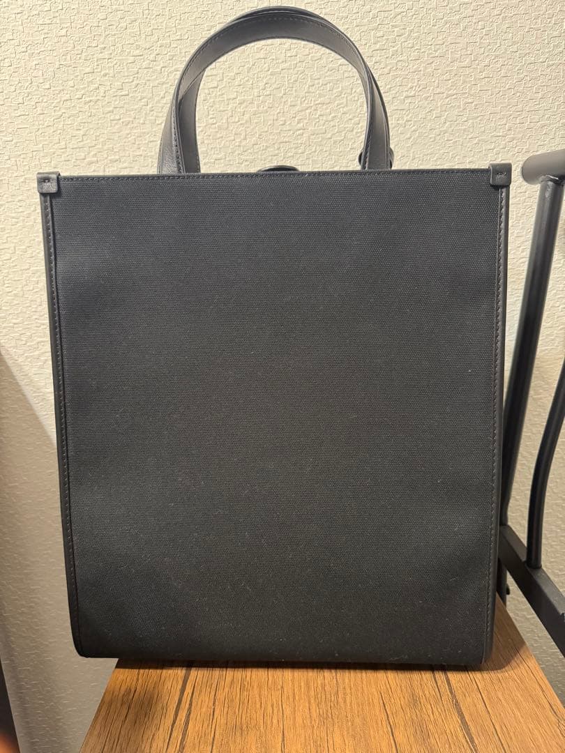 MONCLER モンクレール　アクセサリーストラップ付きキャンパストートバッグ