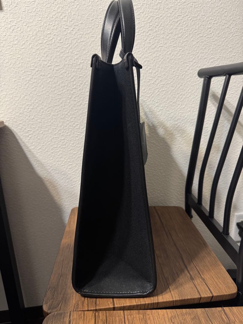 MONCLER モンクレール　アクセサリーストラップ付きキャンパストートバッグ