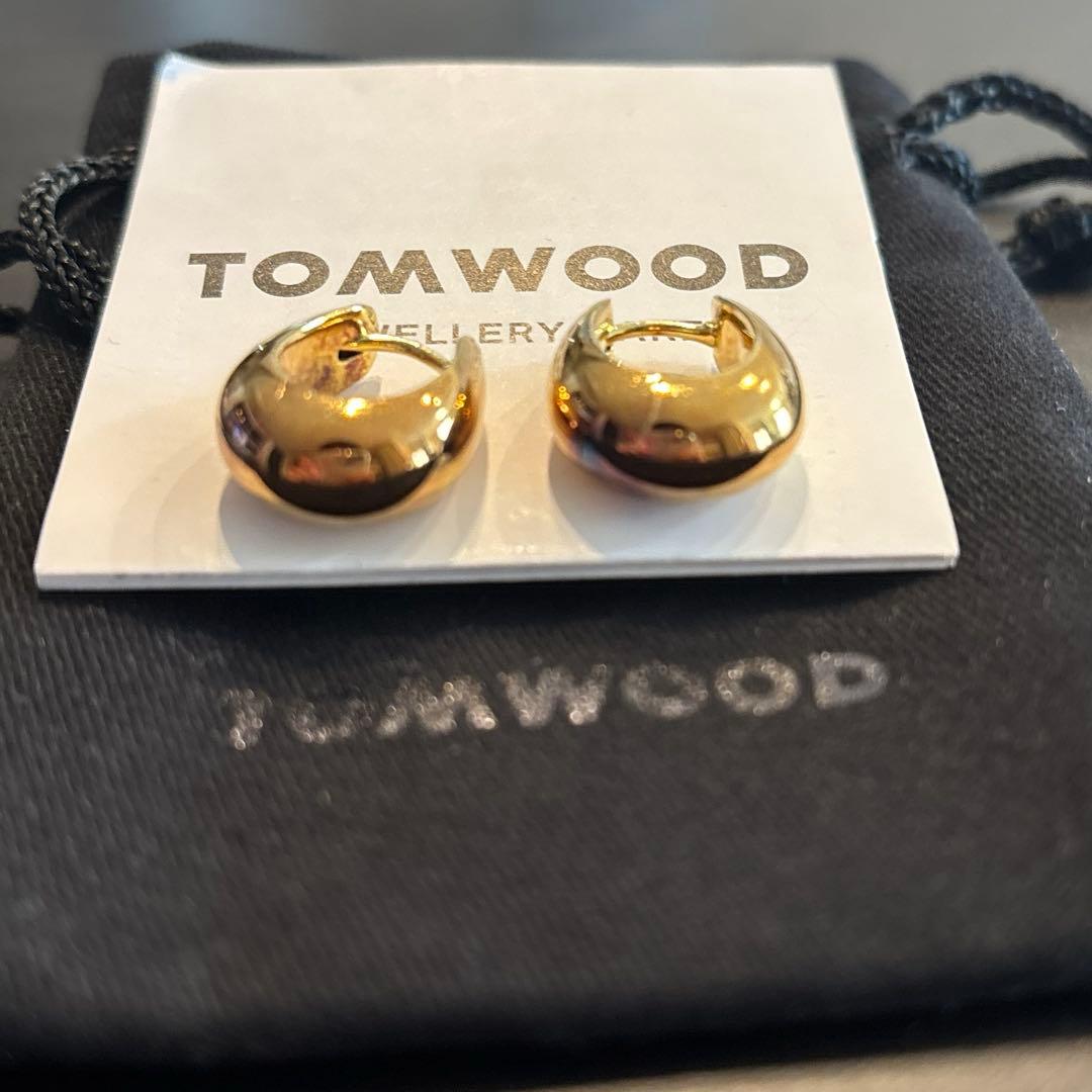 【大人気】TOM WOOD アイスフープ ピアス スモール｜ゴールド｜使用感あり