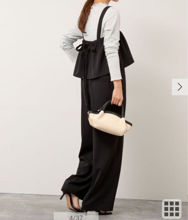 NOLLEY'S　ウォッシャブルラッフルパーツ付きオールインワン