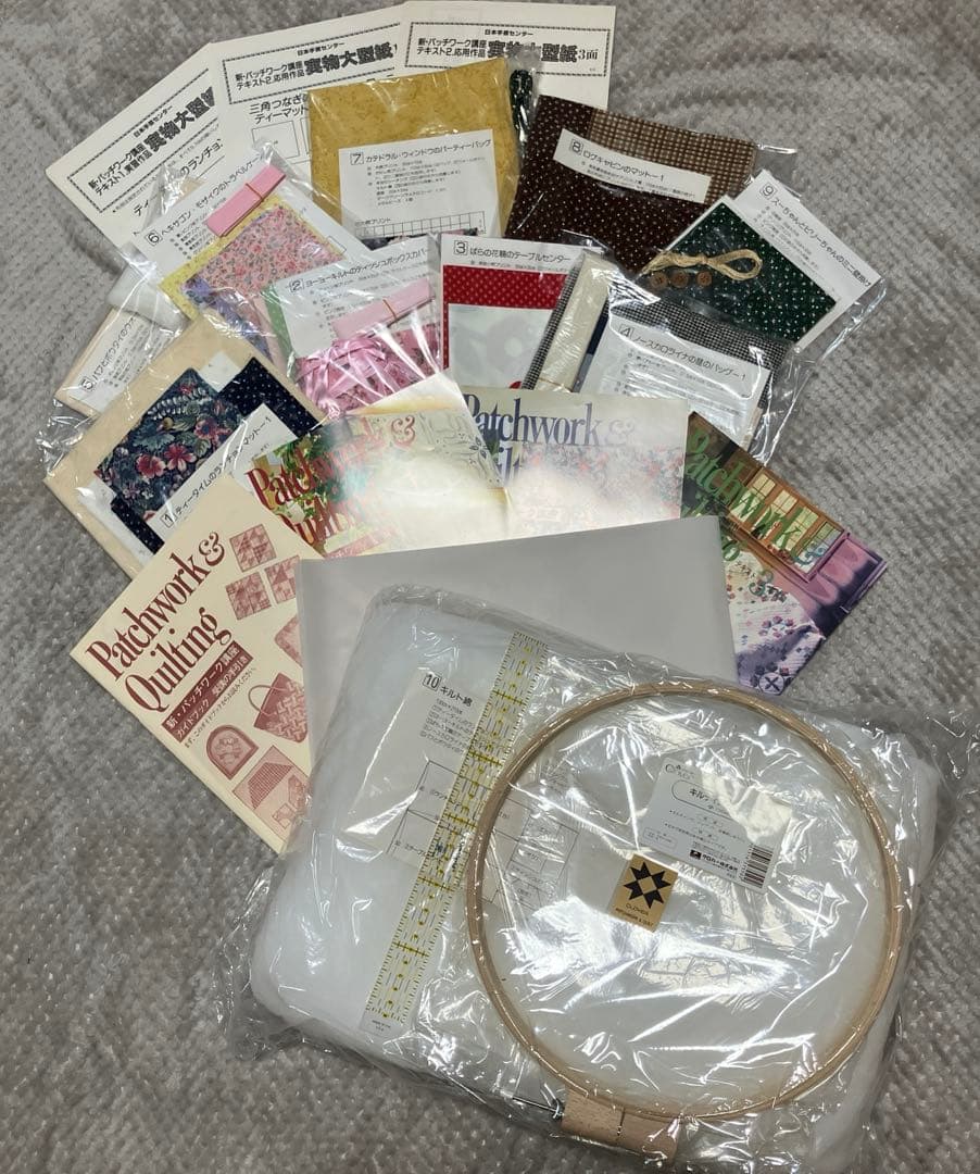 日本手芸センター　パッチワーク講座　作成キット 作品9点ほか