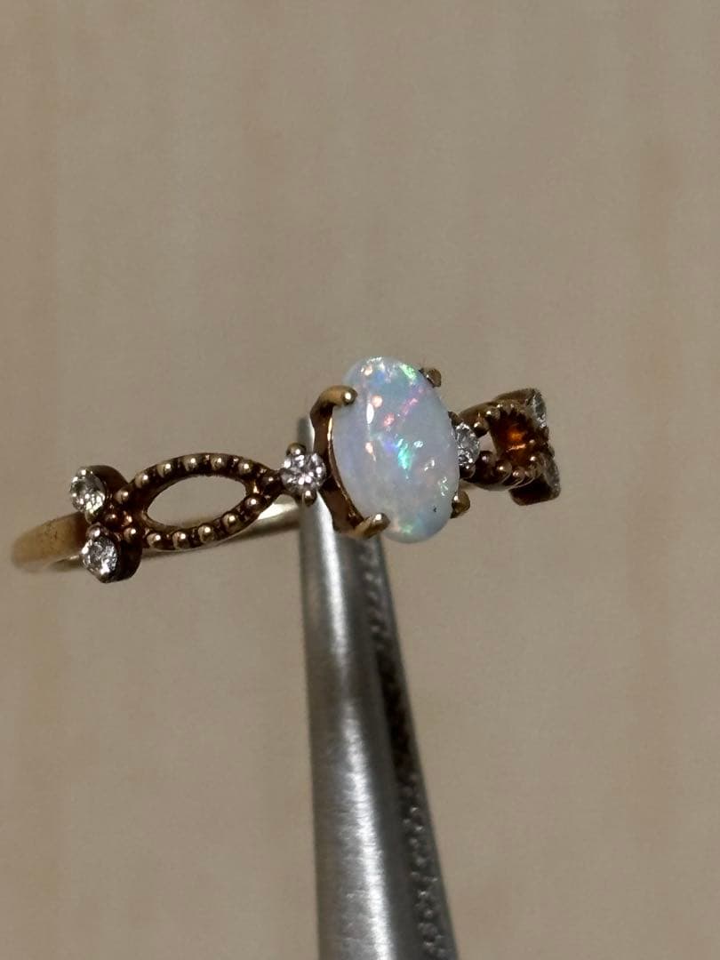 オパール K10リング