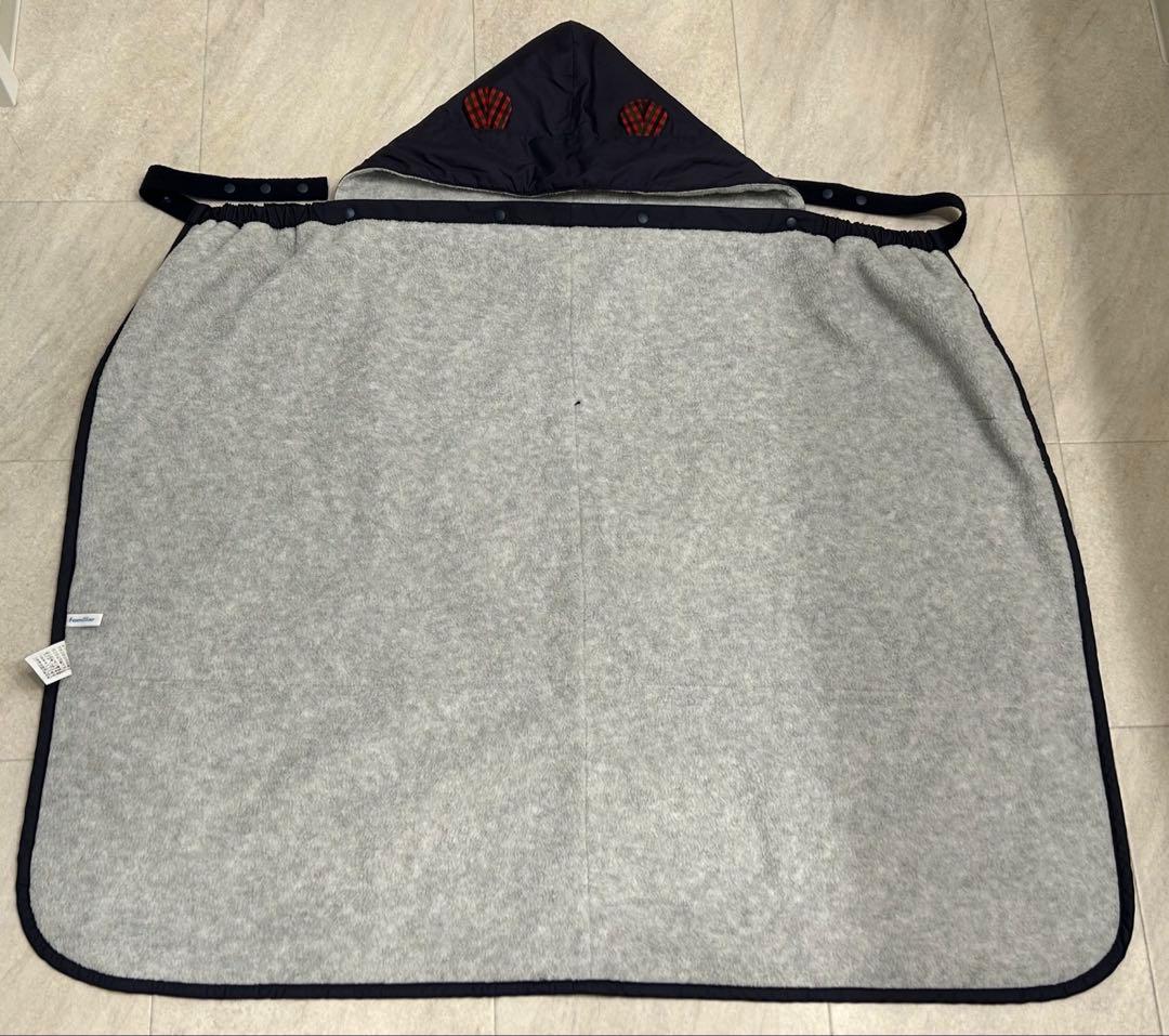 ファミリア　familiar 3WAYブランケット　美品　百貨店購入品