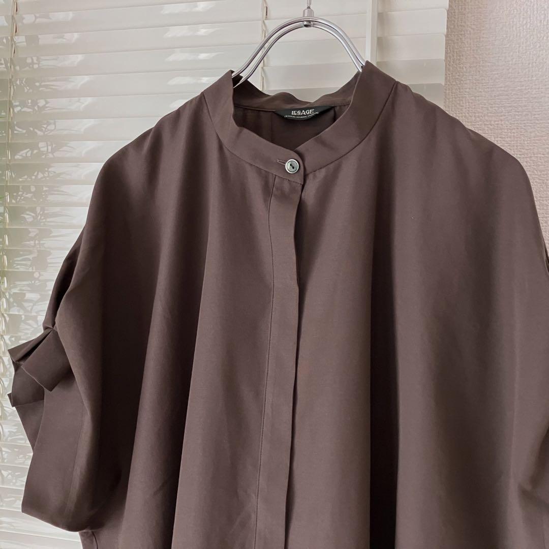 JOURNAL STANDARD L'ESSAGE タックスリーブシャツ 茶色