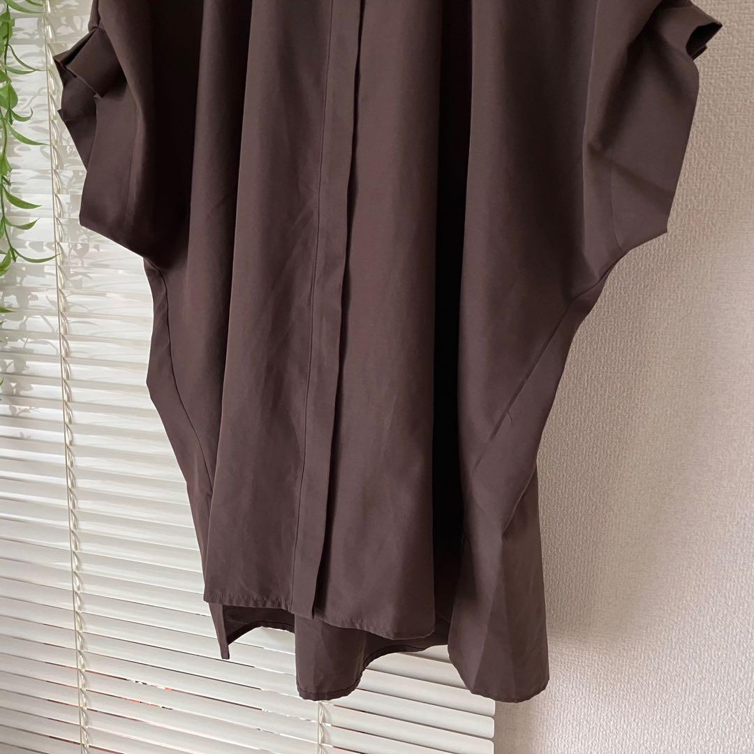 JOURNAL STANDARD L'ESSAGE タックスリーブシャツ 茶色