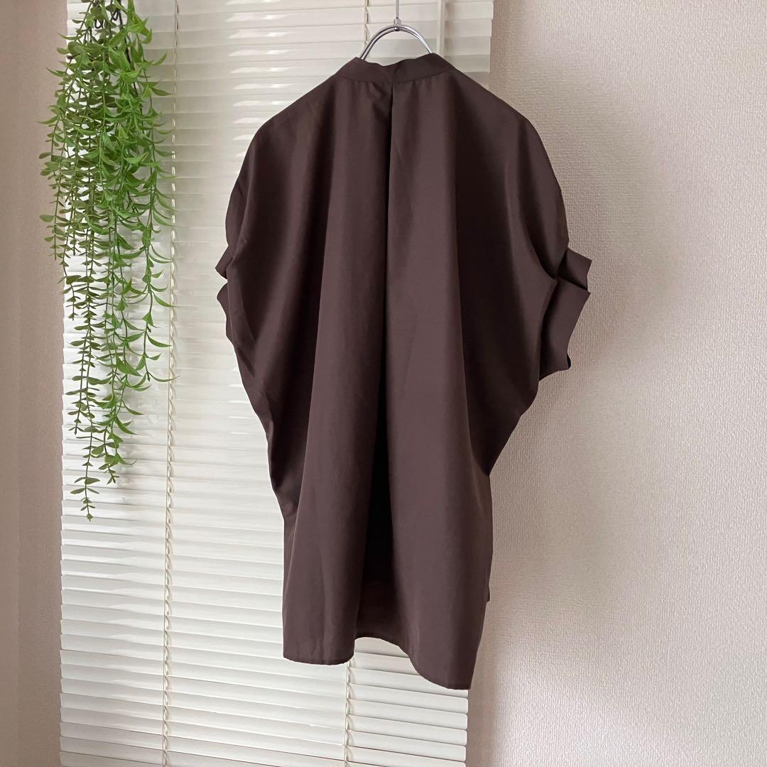 JOURNAL STANDARD L'ESSAGE タックスリーブシャツ 茶色