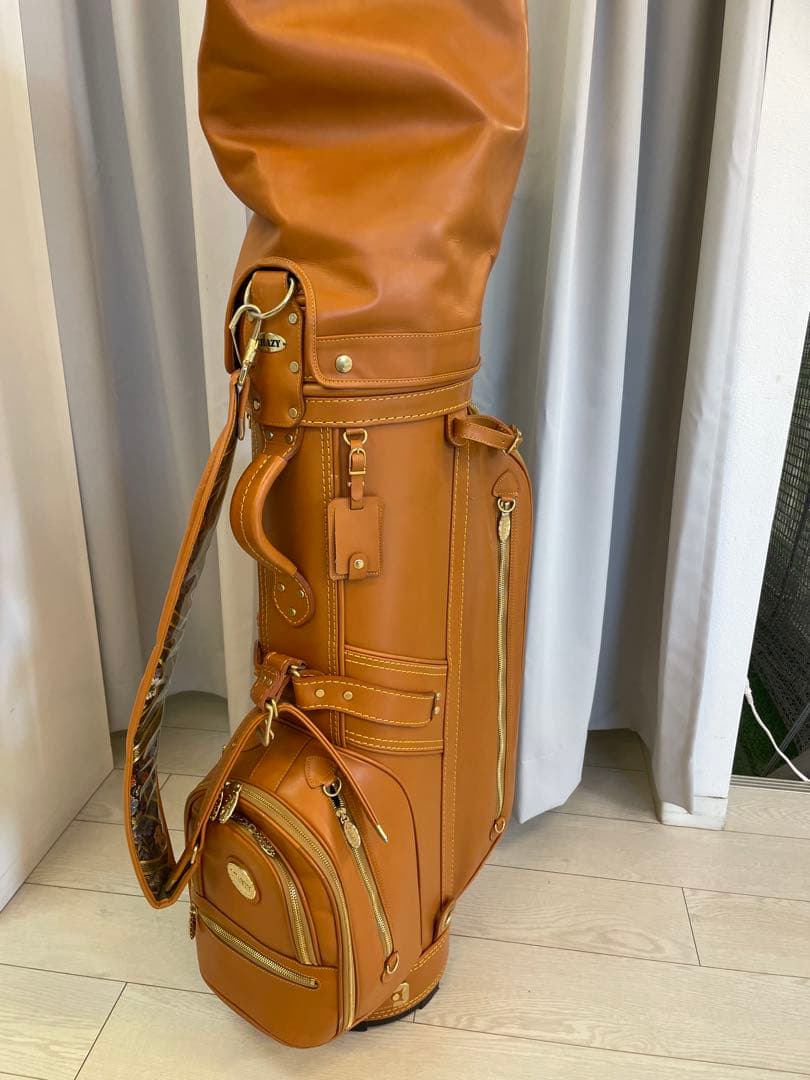 CRAZYキャメル色 ゴルフバッグ・キャディバッグ