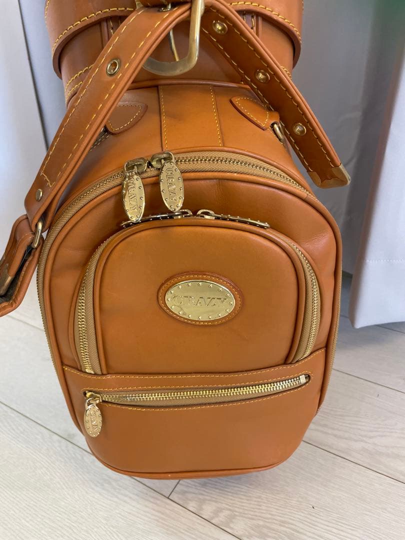 CRAZYキャメル色 ゴルフバッグ・キャディバッグ