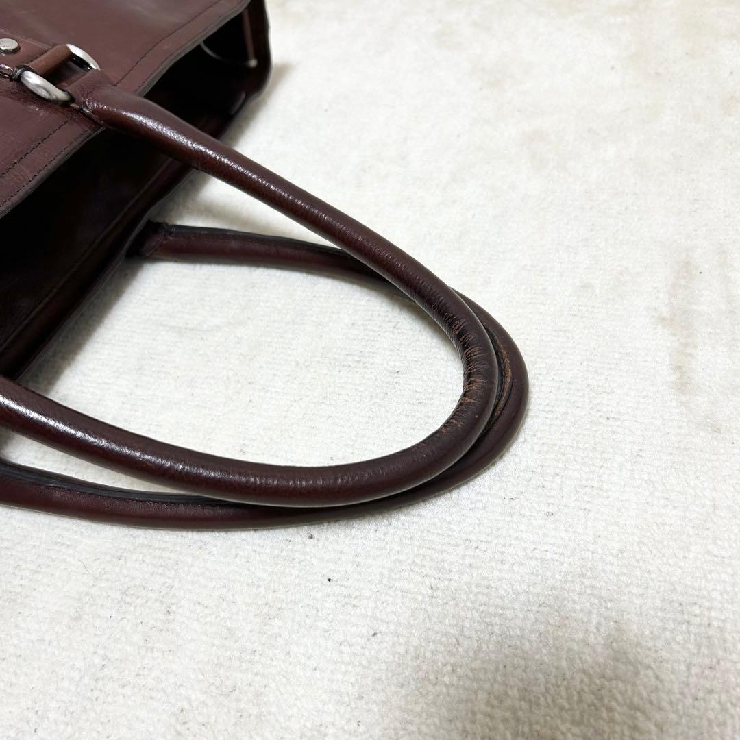 美品　ココマイスター　ビジネストートバッグ　マットーネ　ガブリエル　チョコ　A4