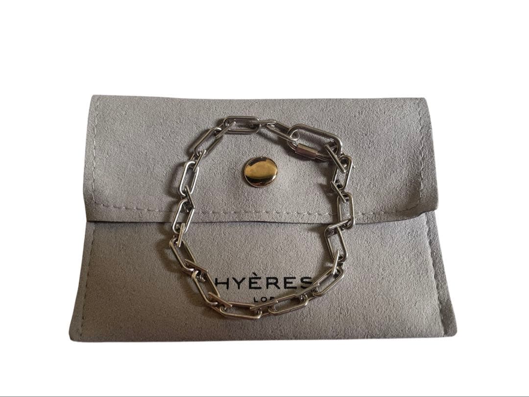 イエールロール HYÈRES シルバーチェーンブレスレット テテ着用 BTS